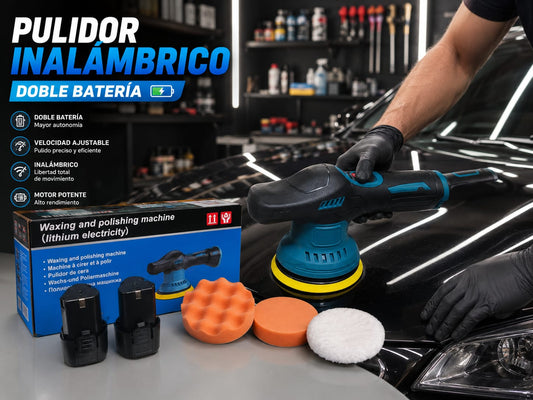 ¡Pulidor Profesional Inalámbrico Sin Cables! 2 Baterías