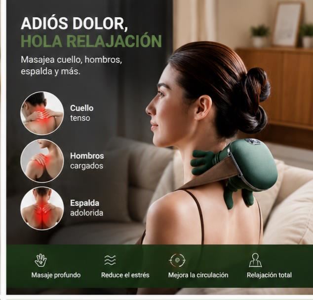 MASAJEADOR MANITO MULTIFUNCIONAL  RELAJACIÓN PROFUNDA AL INSTANTE