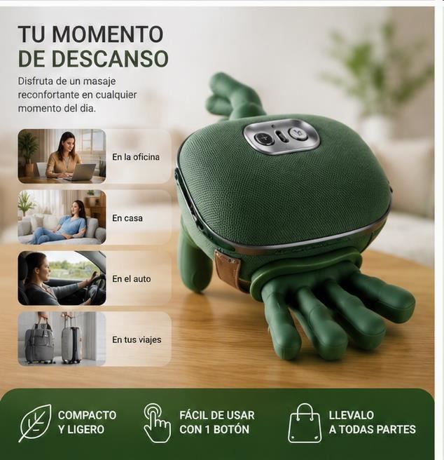 MASAJEADOR MANITO MULTIFUNCIONAL  RELAJACIÓN PROFUNDA AL INSTANTE