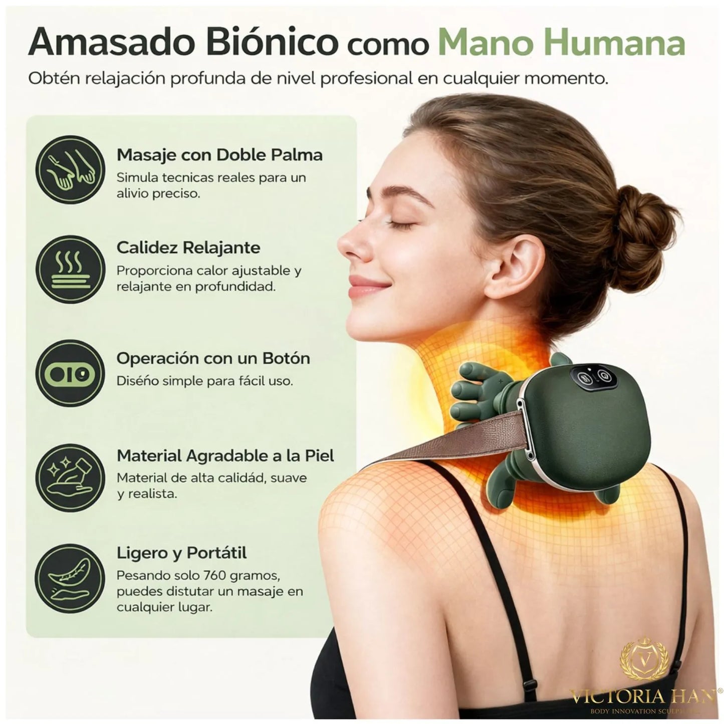 MASAJEADOR MANITO MULTIFUNCIONAL  RELAJACIÓN PROFUNDA AL INSTANTE